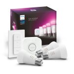 Philips hue - white and color ambiance, kit de d�marrage e27, pont et t�l�commande, compatible bluetooth ...
