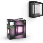 Philips hue white & color applique murale extérieure econic en aluminium, noir, fonctionne avec alexa, ... Philips hue white & color applique murale extérieure econic en aluminium, noir, fonctionne avec alexa, ...