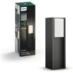 Ledkia - philips hue white turaco borne ext�rieure 1x9. 5w - anthracite, fonctionne avec alexa, google ...