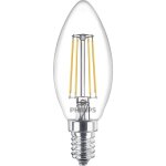 Ampoule led flamme e14 40w blanc chaud claire, verre, lot de 2 - philips