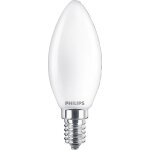 Ampoule led flamme e14 40w blanc chaud d�polie, verre, lot de 2 - philips