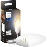 White ambiance, ampoule led connect�e flamme e14, compatible bluetooth, fonctionne avec alexa, google ...