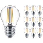 Lot 10x philips corepro led lustre e27 boule filament claire 4. 3w