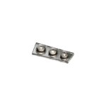 Philips - luminaire d�co rectangle chrome encastr� triple narbonne 3x50w 230v 595631181