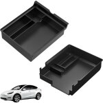 Phonillico - accessoires compatible tesla model y et model 3 - organisateur console centrale voiture ...