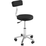 Physa - tabouret de rouleau avec dossier - 445 - 580 mm - 150 kg - noir Physa - tabouret de rouleau avec dossier - 445 - 580 mm - 150 kg - noir