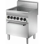 Piano de cuisson vitroc�ramique 4 zones radiantes 12, 2 kw - four �lectrique gn 1 / 1 4, 2 kw - bartscher ...