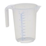 Pichet doseur 1000 ml polypropylène transparent d117xh165 mm poignée ouverte Pichet doseur 1000 ml polypropylène transparent d117xh165 mm poignée ouverte