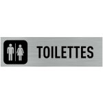 Pictogramme toilettes ? signalisation de porte 170x50 mm ? autocollant souple ? fabrication fran�aise ...