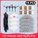 Pi�ces d�tach�es pour aspirateur hoover hg4 hydro pro : filtre, brosse principale, chiffon, sac � poussi�re, ...