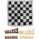 Pi�ces d'�checs en bois avec roi de 5, 5 cm et plateau en film plastique, jeu d'�checs pour adultes et ...