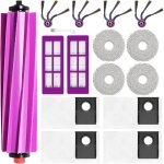 Pi�ces de rechange pour eureka j15 evo ultra aspirateur accessoires, 1 brosse principale, 4 serpilli�res, ...