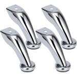 Pieds canap� �pais acier inoxydable, 4 pi�ces pieds de meubles, pieds chrom�, meubles armoire lit canap� ...
