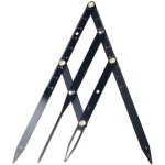 Pied � coulisse dor�, r�gle � sourcils avec r�gle de maquillage des sourcils en acier inoxydable proportion ...