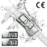 Pied  coulisse numrique - digital caliper en acier inoxydable ip54 outil de mesure 150 mm avec grand ...