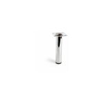 Pied cylindrique acier ? chrome brillant ? �3x15cm ? 150kg ? moderne