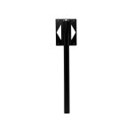 Renz - pied h. 116 x l. 33 x p. 5 cm noir