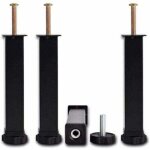 Pieds de lit r�glables en acier 4 pcs ? hauteur 35cm (ajustable + 2cm) ? pour cadres avec boulons m8�60mm ...