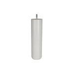 Cime pied lit / sommier cylindrique 68x250mm - htre laqu blanc