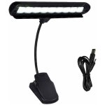 Pied de lumi�re 1 pcs lampe de enti�rement r�glable clip 9 led orchestre de piano de pour de dortoir ...