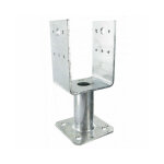 Simpson strong tie - pied de poteau en u sur platine ppup - dimensions: 70 mm