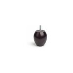 Pied rond en bois de htre, couleur weng, mod. 457, 65x7cm trs grand lit e3 / 68432