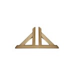 Pied de support en bois de pin impre'gne' autoclave 60x30 cm pour panneaux grille's exte'rieurs et inte'rieurs ...