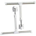 Pieds de table escamotables hauteur 28 cm - pour bureau et table basse modulable