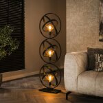 Pier import - lampadaire noir avec 3 abat - jour anneaux crois�s tribeca