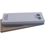 Pierre d'afftage l200xl60xh30 mm 400 / 1000 dans un coffret de bois