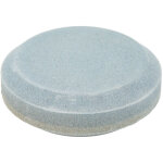 Pierre � aff�ter double face ronde multifonction en gr�s 8 cm - pour lames tondeuse, machette, hache, ...