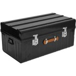 Pierre henry - malle métallique noire avec poignée en polyuréthane 160 litres Pierre henry - malle métallique noire avec poignée en polyuréthane 160 litres