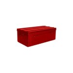 Pierre henry - malle de rangement en métal rouge 225 litres Pierre henry - malle de rangement en métal rouge 225 litres