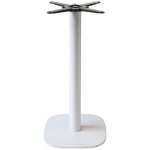 Pi�tement pour mange - debout hauteur 110 cm mod�le round blanc