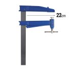 Piher - serre - joint grande saillie mod�le s - tige 40 x 10 mm saillie 22 cm capacit� de serrage : 40 ...