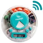 Pilulier avec pr - alarme minuterie alarme ronde 3 compartiments plastique