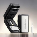 Pilulier semainier 4 compartiments + coupe comprim� 2 en 1, multifonctionnel pill box pour grande spetites ...