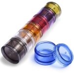 Pilulier semainier fran�ais 7 jours matin midi soir, rond piluliers medicaments 7 compartiments, boite ...