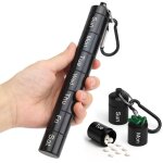 Pilulier semainier m�tal compact ? bo�te � pilules 7 jours �tanche et robuste avec compartiments amovibles ...