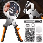 Pince � boutons - pression / pince � ?illets 2 en 1 presse � ?illets + kit d'installation de boutons ...