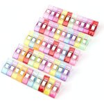 Pinces � coudre, 50 pi�ces, pinces en plastique, pinces � tissu pour reliure, couture, artisanat, couleurs ...