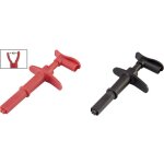 Pince crocodile voltcraft msk - 116 connecteur mle 4 mm cat iii 1000 v, cat iv 600 v noir, rouge
