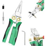 Pince � d�nuder multifonction 8 - en - 1 avec testeur de tension ac / dc 12 - 250v - outil d'�lectricien ...