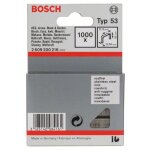 Agrafes  fil fin type 53, 11, 4 x 0, 74 x 10 mm, 1000 pices, en acier inoxydable bosch 2609200216