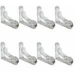 Pince nappe lot de 8 - fixe nappe avec clip � ressort - pince nappe exterieur en plastique avec attache ...