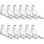 Pince nappe inoxydable, pinces pour nappe de table, pince nappe clip exterieur ajustable, attache nappe ...