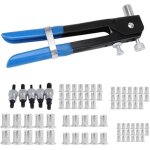 Pince à riveter aveugle kit de rivet à main haute performance pistolet à rivet + 85 pièces écrou à rivet ... Pince à riveter aveugle kit de rivet à main haute performance pistolet à rivet + 85 pièces écrou à rivet ...