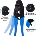 Pince  sertir avec 480pcs cosses electriques pour voiture, cosses  sertir