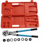 Pince  sertir 9 th - contour en v - mchoires de sertissage pour tube en cuivre - tte pivotante  360 ...