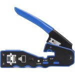 Pince � sertir pour connecteurs rj45 rj11 rj12, outil de sertissage r�seau multifonction avec coupe - ...